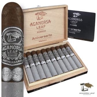 Aganorsa Leaf Aniversario Maduro Box-Pressed Gran Robusto 5 Pack cigar listing