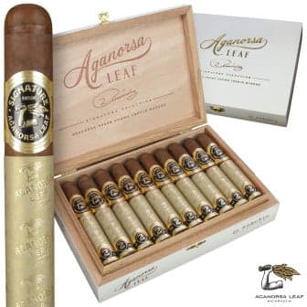 Aganorsa Leaf Signature Selection Maduro Robusto 5 Pack cigar listing