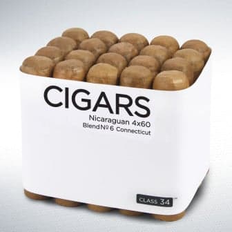 Class 34 Nicaraguan 4x60 Blend No.6 Connecticut 20 Pack cigar listing