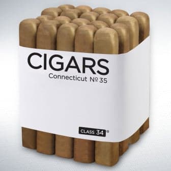 Class 34 Box-Pressed Connecticut Shade Blend No. 35 Robusto 20 Pack cigar listing