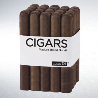 Class 34 Box-Pressed Maduro Blend No. 41 Robusto Larga 20 Pack cigar listing