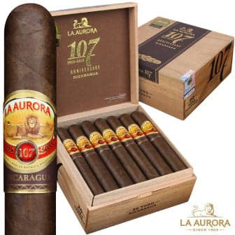 La Aurora 107 Nicaragua Robusto 5 Pack cigar listing