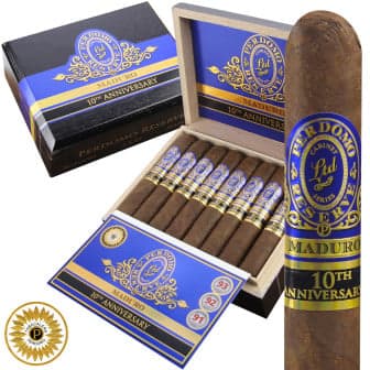 Perdomo Reserve 10th Anniversary Box-Pressed Figurado Maduro 5 Pack cigar listing
