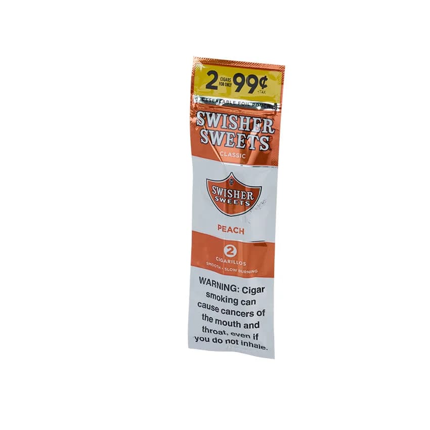 Swisher Sweets Peach Cigarillos (2) Natural cigar listing