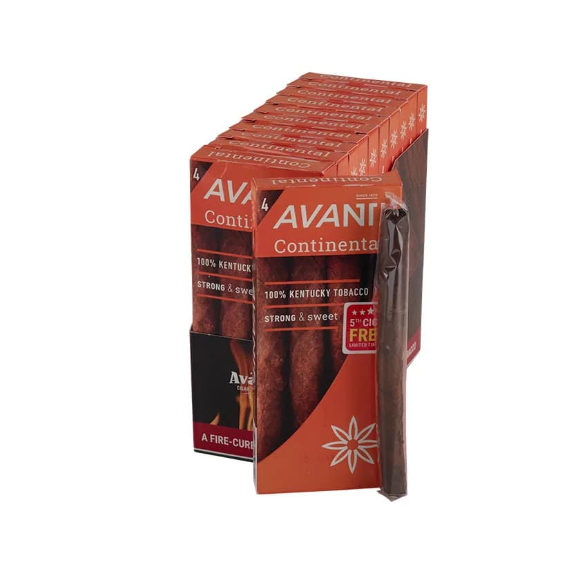 Avanti Continentals (4) Maduro cigar listing