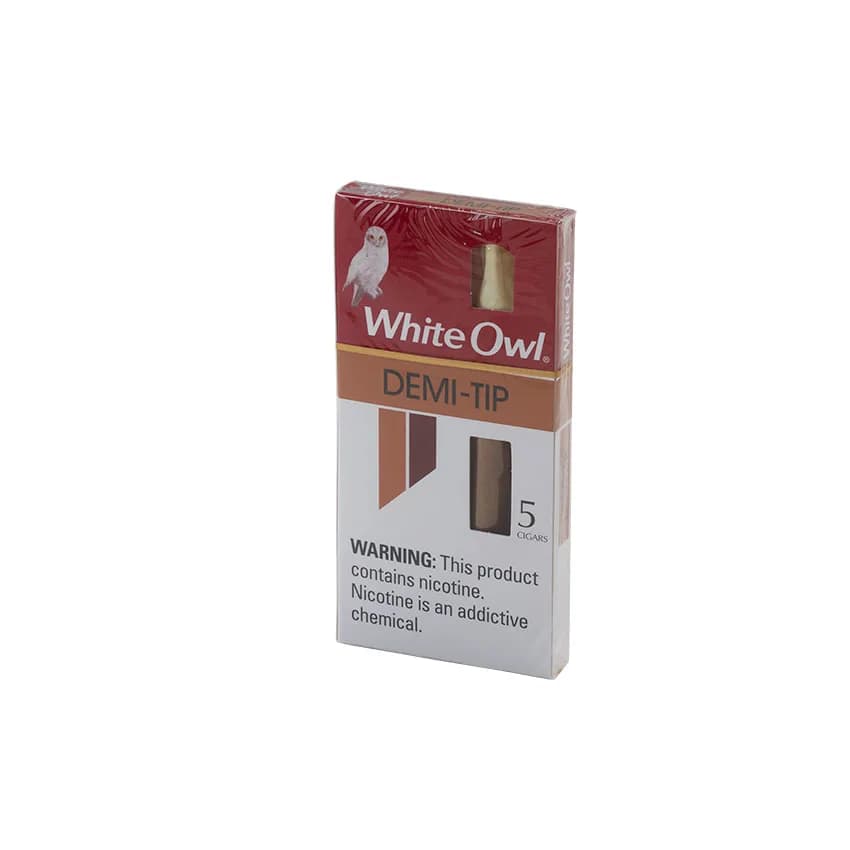 White Owl Demi Tips 5 Pack Natural cigar listing