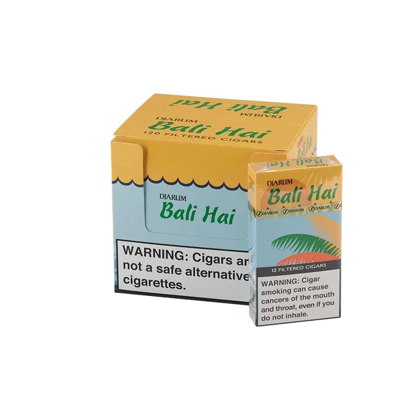 Djarum Bali Hai Filtered Cigars (12) Natural cigar listing