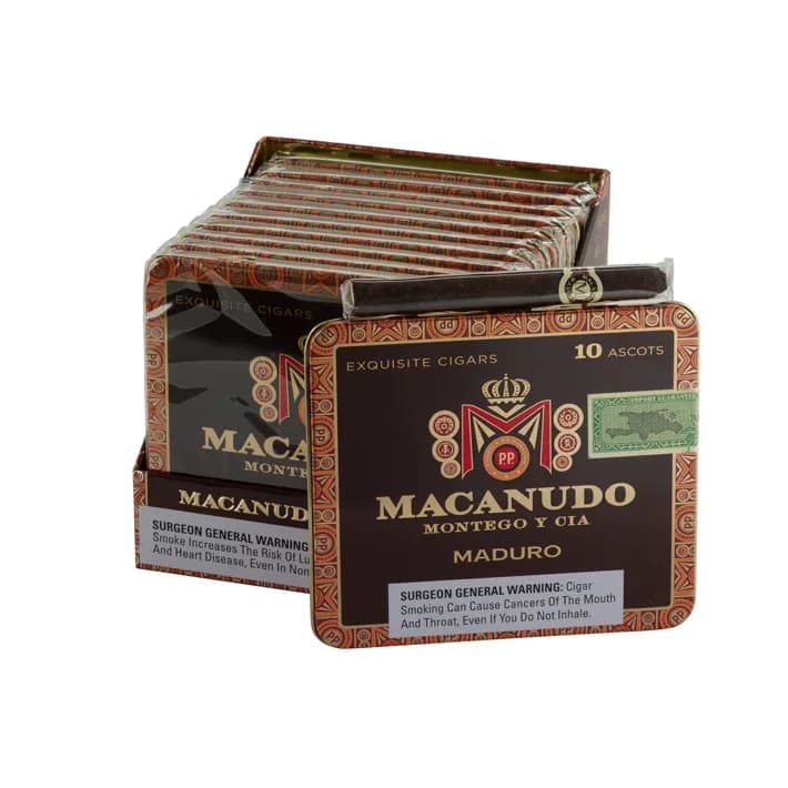 Macanudo Maduro Ascot (10) cigar listing