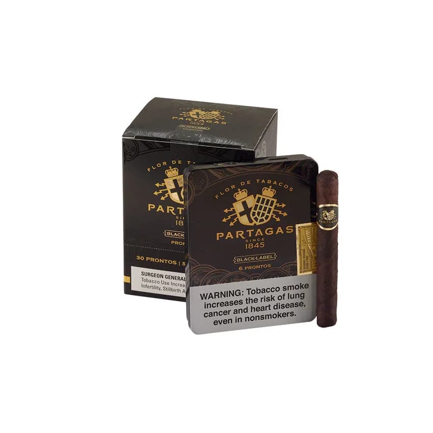 Partagas Black Label Pronto (6) Dark Natural cigar listing