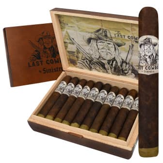 Sinistro The Last Cowboy Maduro Barberpole Robusto 5 Pack cigar listing