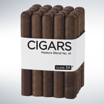 Class 34 Box-Pressed Maduro Blend No. 41 Robusto Larga 20 Pack cigar listing