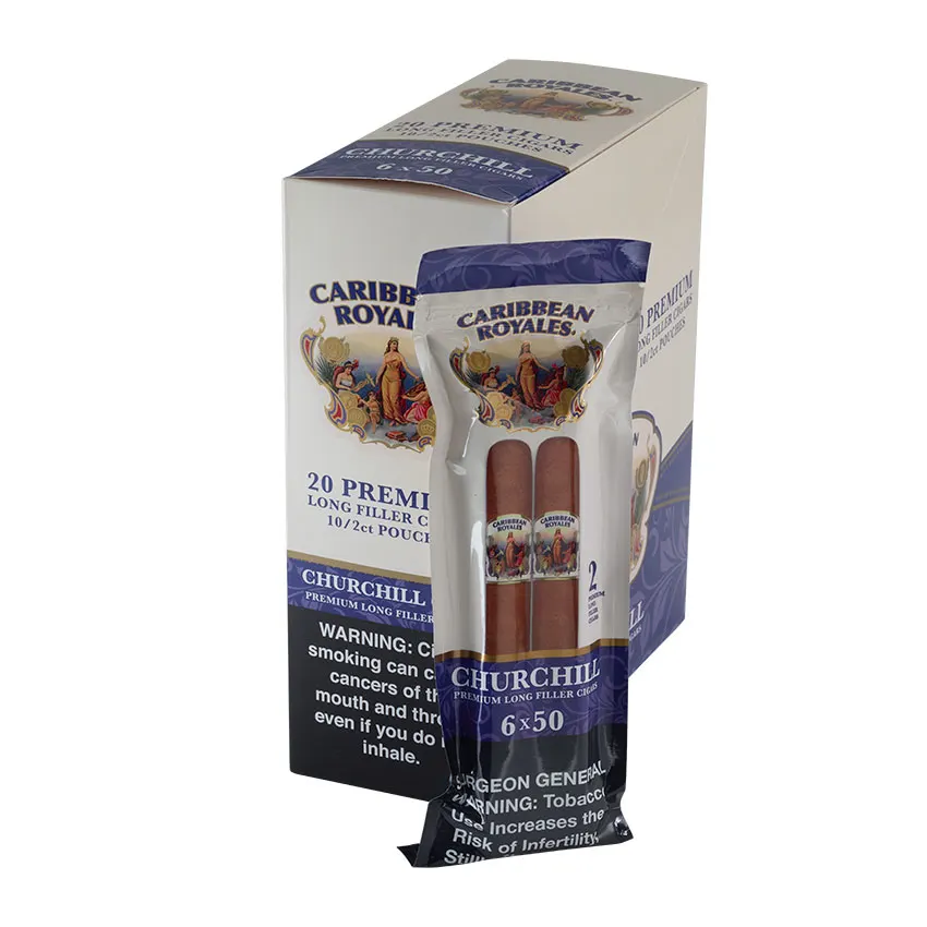 Caribbean Royales Churchill (2) Natural cigar listing