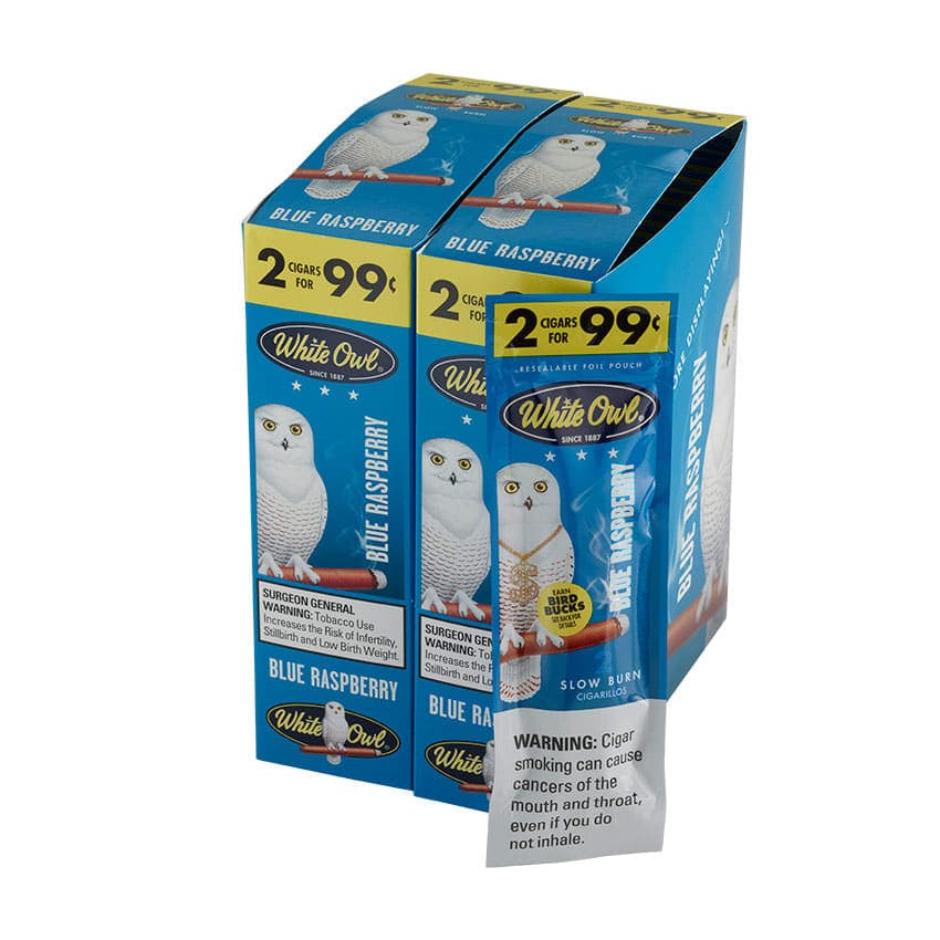 White Owl Blue Raspberry (2) Natural cigar listing