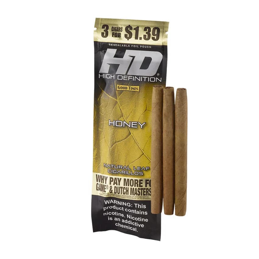 Good Times #HD Honey 3 for 1.39 Natural cigar listing