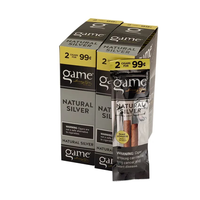 Garcia y Vega Game Cigarillos Silver (2) Natural cigar listing
