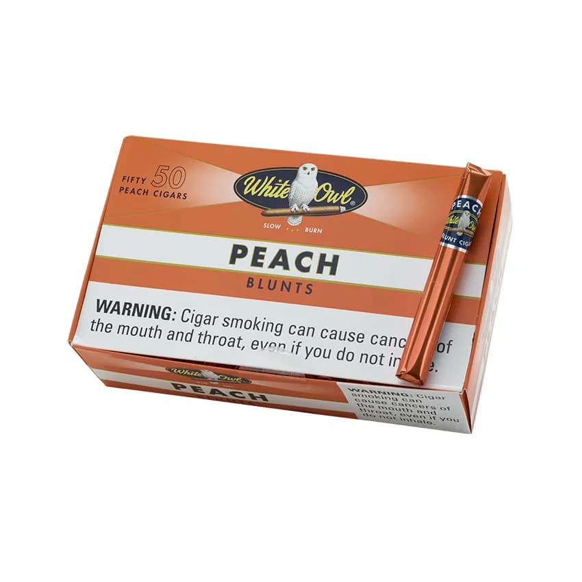 White Owl Blunts Peach Foil Fresh Natural cigar listing