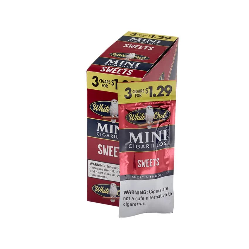 White Owl Mini Cigarillo Sweets (3) Natural cigar listing