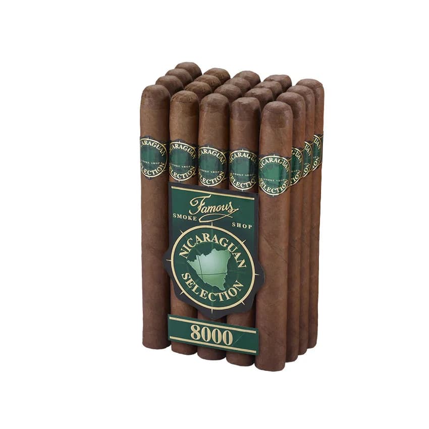 Famous Nicaraguan 8000 Churchill Natural cigar listing