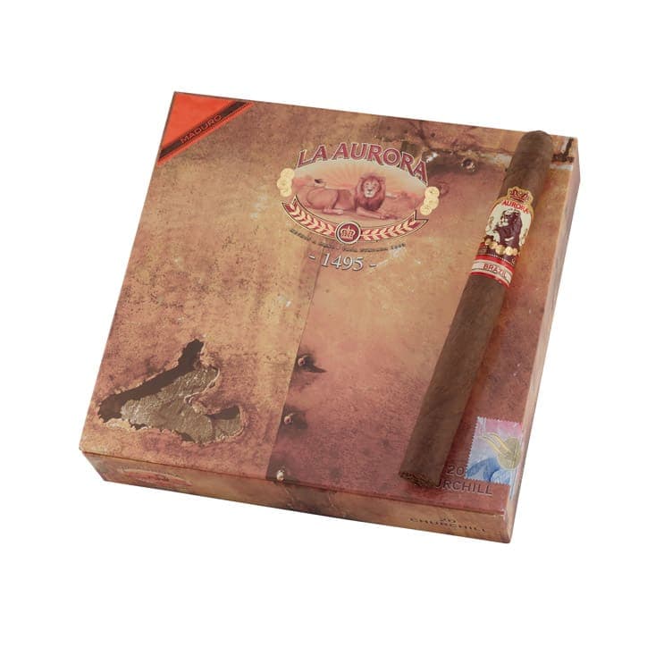 La Aurora 1495 Brazil Churchill Maduro cigar listing