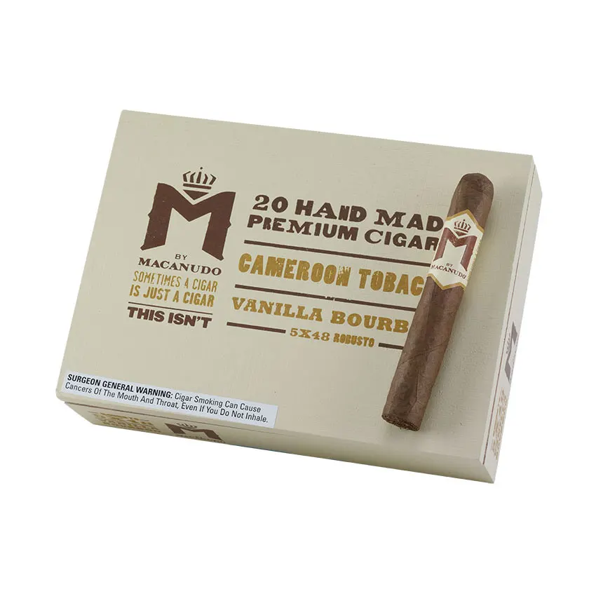 M By Macanudo Vanilla Bourbon Robusto Natural cigar listing