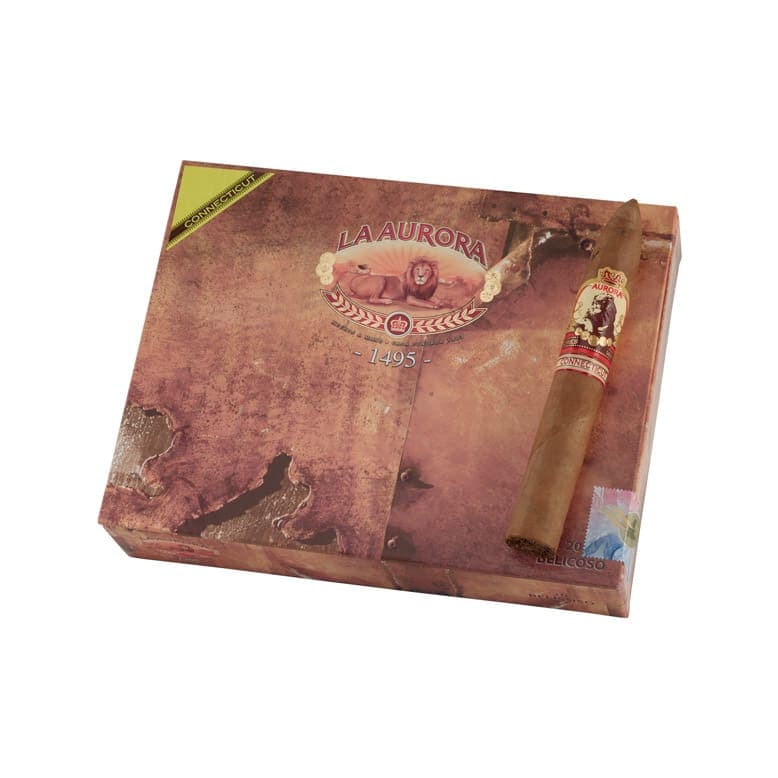 La Aurora 1495 Connecticut Belicoso Natural cigar listing