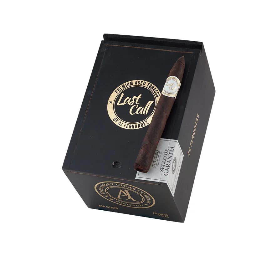 Last Call Maduro Flaquitas cigar listing