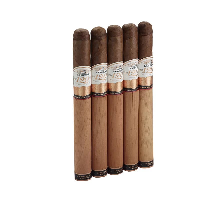 La Aurora 120 Anniversary Churchill Natural cigar listing