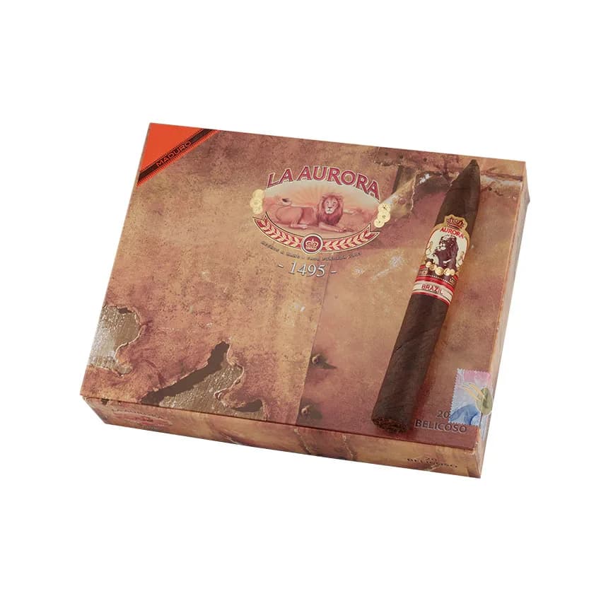 La Aurora 1495 Brazil Belicoso Maduro cigar listing