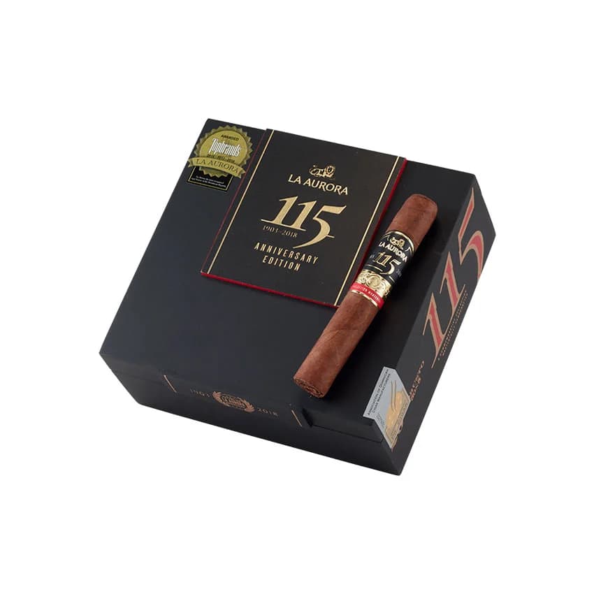 La Aurora 115th Anniversary Robusto Natural cigar listing