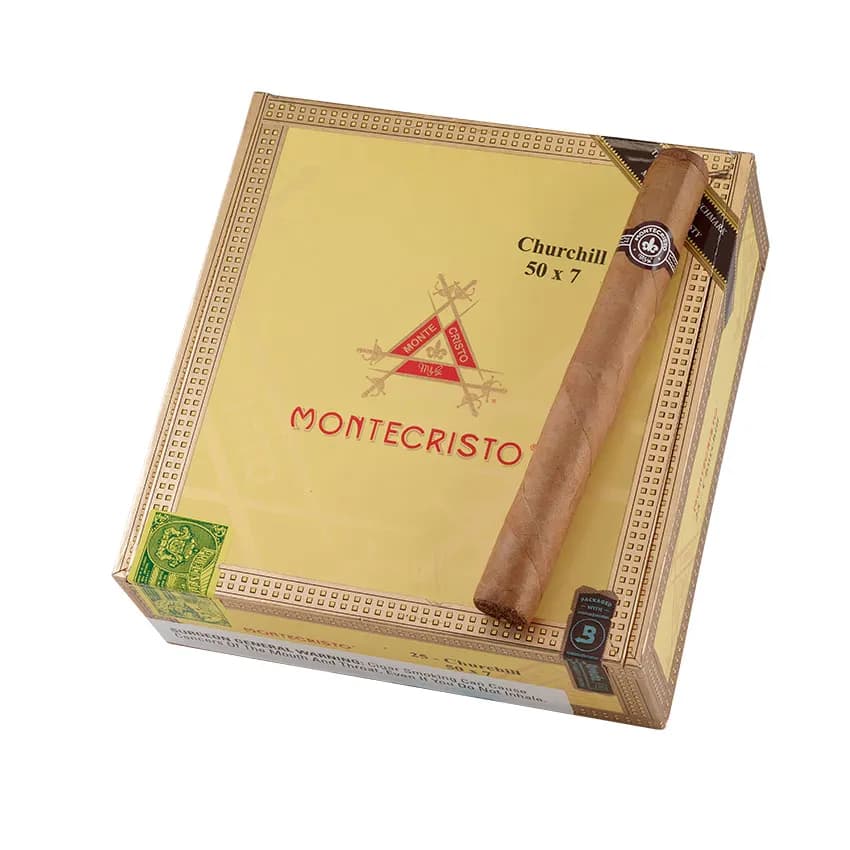 Montecristo Yellow Churchill Natural cigar listing