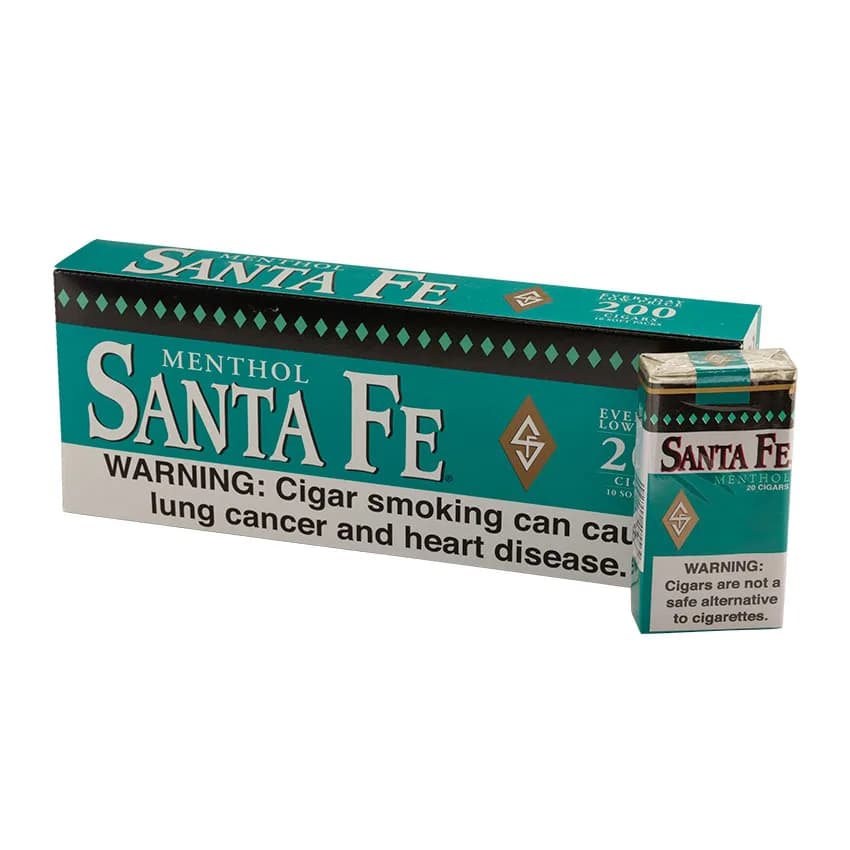 Santa Fe Menthol (20) Natural cigar listing