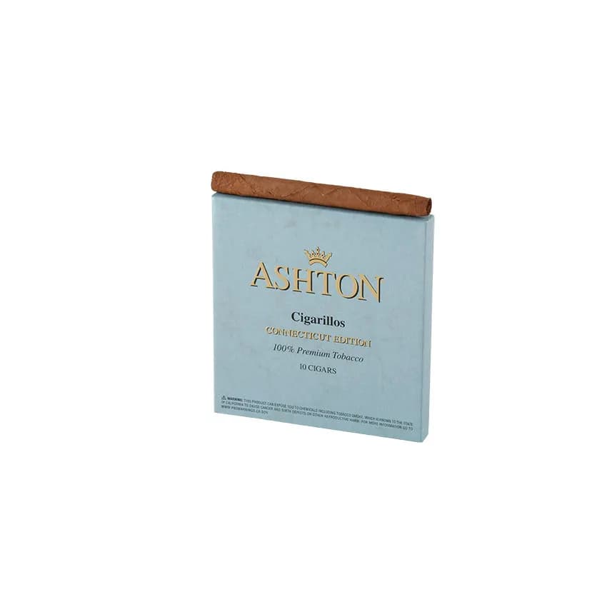 Ashton Small Cigars Cigarillos Connecticut (10) Natural cigar listing
