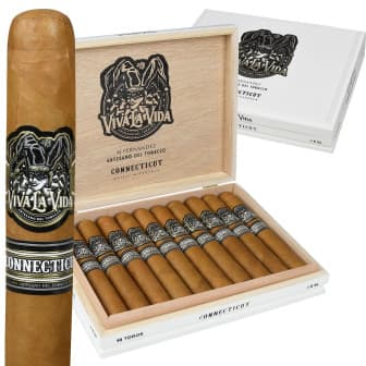 AJ Fernandez Viva La Vida Connecticut Robusto 5 Pack cigar listing