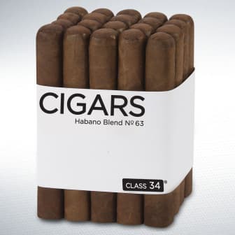 Class 34 Box-Pressed Habano Blend No.63 Robusto 20 Pack cigar listing