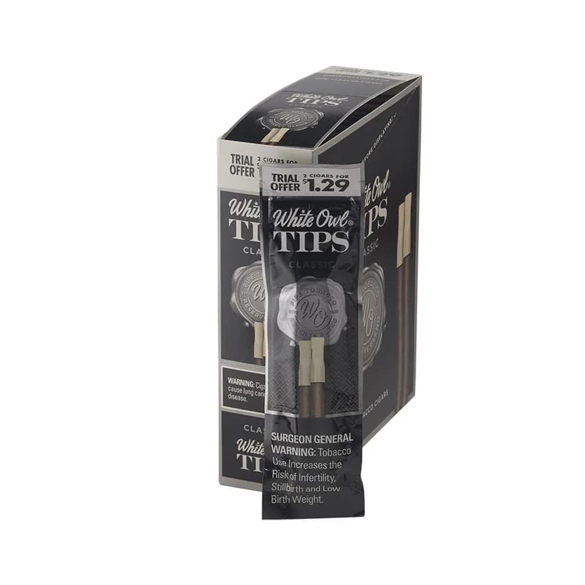 White Owl Tips 15/2 Classic Natural cigar listing