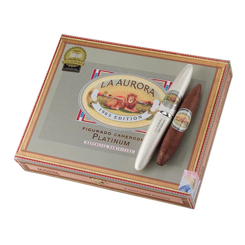 La Aurora Preferidos 1903 Platinum Cameroon Tubo Natural cigar listing